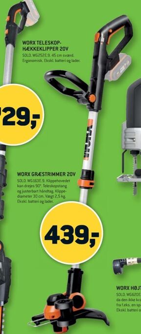 XL-BYG Worx professional græstrimmer tilbud