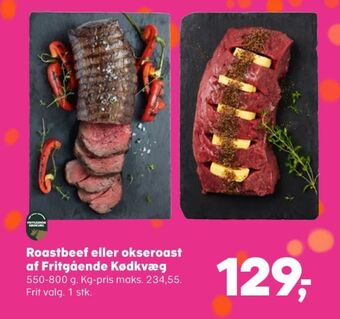 SuperBrugsen Ukendt roastbeef tilbud
