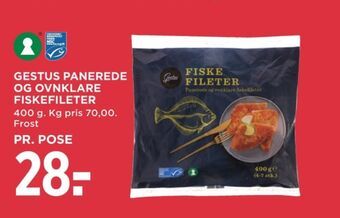 MENY Gestus fiskefileter tilbud