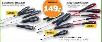XL-BYG Bahco skruetrækkersæt tilbud