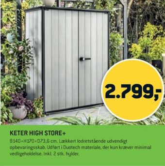 XL-BYG Keter redskabsrum tilbud