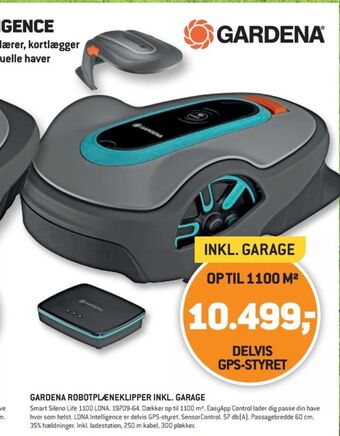 XL-BYG Gardena robotplæneklipper tilbud