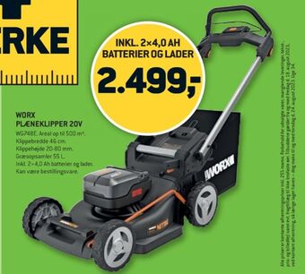 XL-BYG Worx professional plæneklipper tilbud