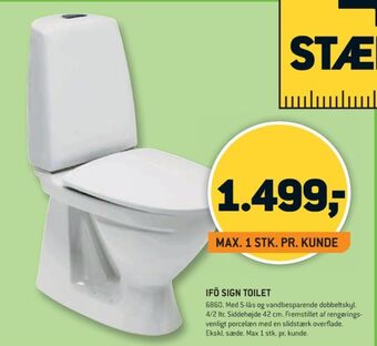 XL-BYG Ifö toilet tilbud