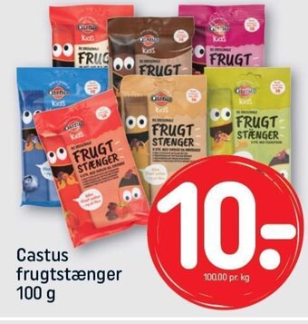 REMA 1000 Castus frugtstænger 100 g tilbud