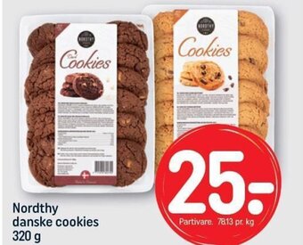 REMA 1000 Nordthy danske cookies 320 g tilbud