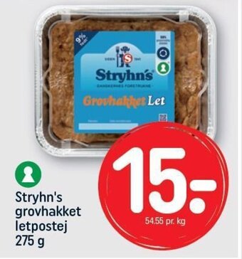 REMA 1000 Stryhn's grovhakket letpostej tilbud
