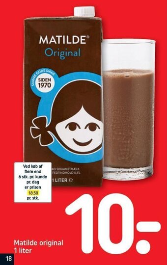 REMA 1000 Matilde original 1 liter tilbud