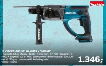 Bygma 18 V BORE-/MEJSELHAMMER - DHR202Z tilbud