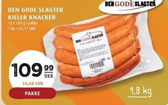 Scandinavian Park Den gode slagter kieler knacker tilbud