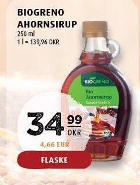 Scandinavian Park Biogreno ahornsirup tilbud