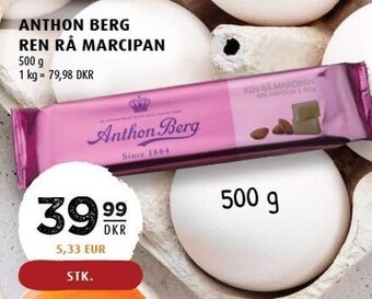 Scandinavian Park Anthon berg ren rå marcipan tilbud