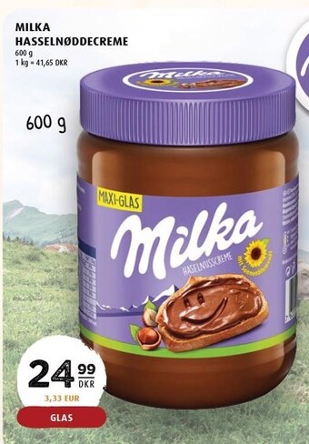 Scandinavian Park Milka hasselnøddecreme tilbud