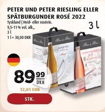 Peter und peter riesling eller spätburgunder rosé 2022