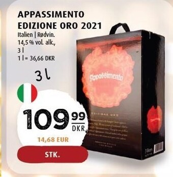 Scandinavian Park Appassimento edizione oro 2021 tilbud