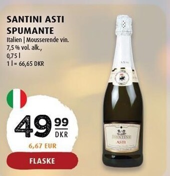 Scandinavian Park Santini asti spumante tilbud