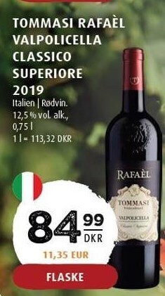 Scandinavian Park Tommasi rafaèl valpolicella classico superiore 2019 tilbud