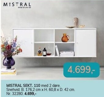 Daells Bolighus Mistral sekt. 110 tilbud