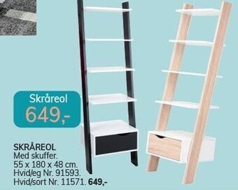 Daells Bolighus Skråreol tilbud