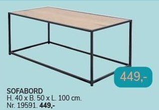 Daells Bolighus Sofabord tilbud