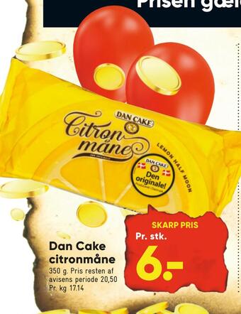 Bilka Dan cake citronmåne tilbud