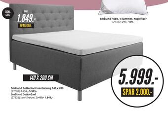 My Home Småland cotta kontinentalseng 140 x 200 tilbud