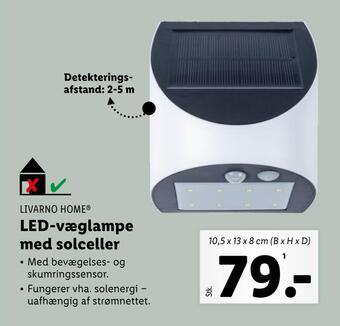 Lidl Led-væglampe med solceller tilbud