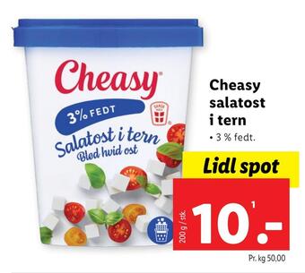 Lidl Cheasy salatost i tern tilbud
