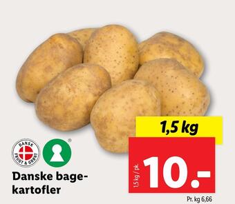 Lidl Danske bagekartofler tilbud