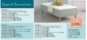 Daells Bolighus Zleepwell 2 90 x 200 cm inkl. topmadras tilbud