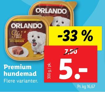 Lidl Premium hundemad tilbud