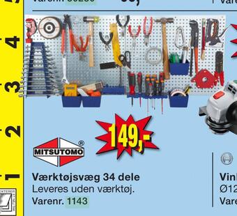 Værktøjsvæg 34 dele