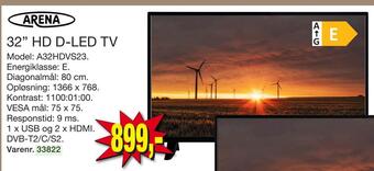 Harald Nyborg 32 hd d-led tv tilbud