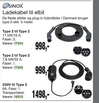 Harald Nyborg Ladekabel til elbil tilbud