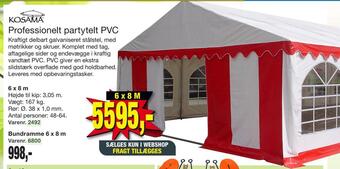 Harald Nyborg Professionelt partytelt pvc tilbud