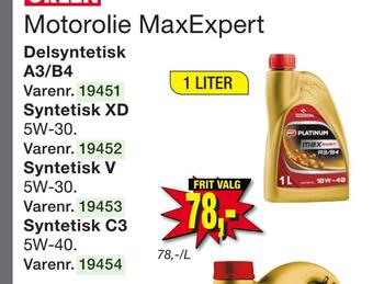 Harald Nyborg Motorolie maxexpert tilbud