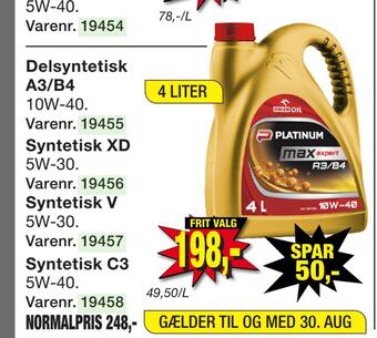 Harald Nyborg Motorolie maxexpert tilbud