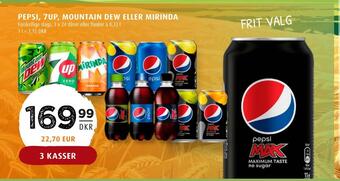 Scandinavian Park Pepsi, 7up, mountain dew eller mirinda tilbud