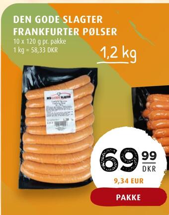 Scandinavian Park Den gode slagter frankfurter pølser tilbud