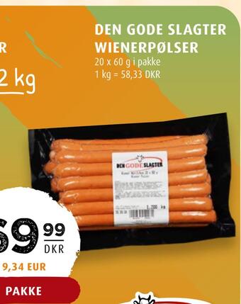 Scandinavian Park Den gode slagter wienerpølser tilbud