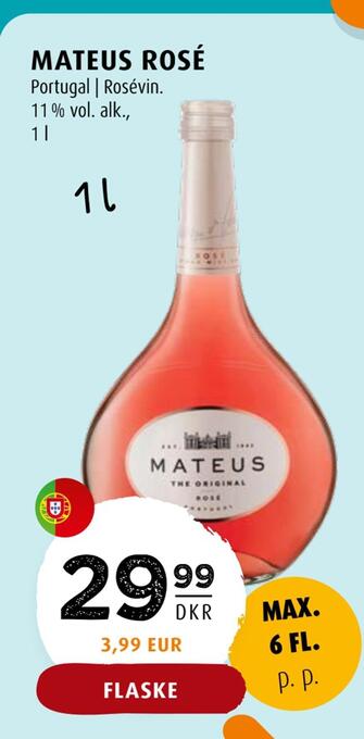 Scandinavian Park Mateus rosé tilbud
