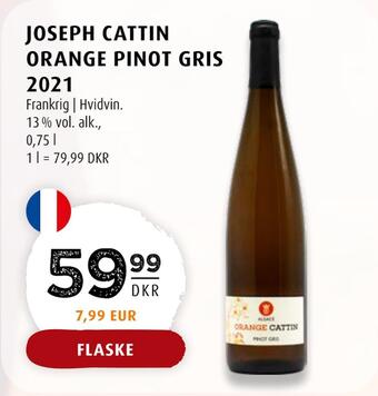 Scandinavian Park Joseph cattin orange pinot gris tilbud