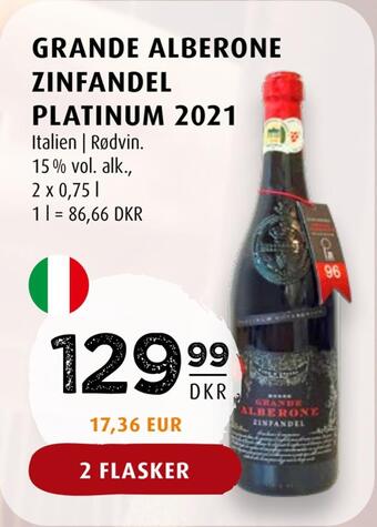 Scandinavian Park Grande alberone zinfandel platinum 2021 tilbud