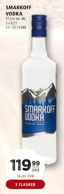 Scandinavian Park Smarkoff vodka tilbud