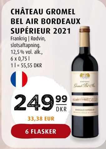 Scandinavian Park Château gromel bel air bordeaux supérieur 2021 tilbud
