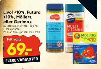 Bilka Livol multi vitaminer tilbud