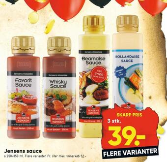 Jensens køkken sauce flydende