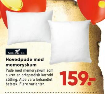 Bilka Nordisk fjer hovedpude tilbud