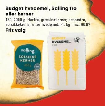 Bilka Budget hvedemel tilbud