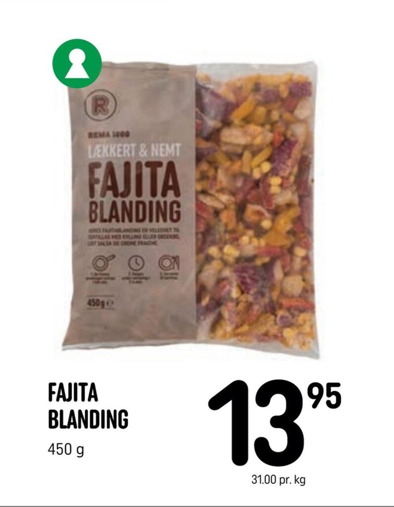 Fajita blanding tilbud hos Rema 1000